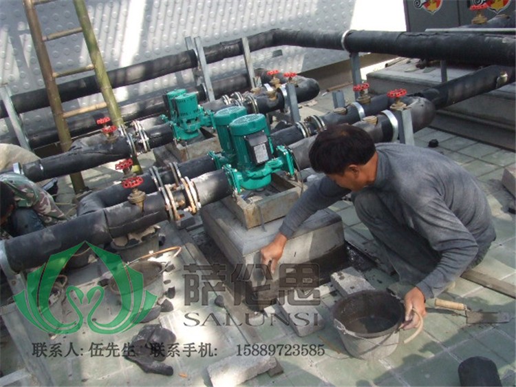 空气能热水工程施工相片